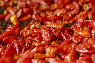 红亮干辣椒 色泽诱人