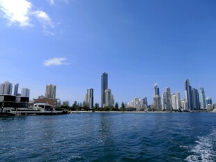 黄金海岸城市天际线美景