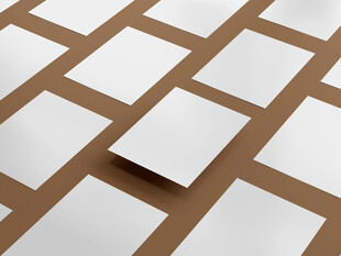 空白方形卡片样机