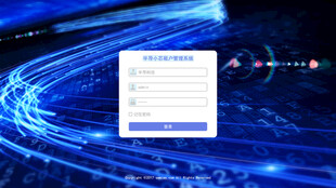 科技感登录界面展示