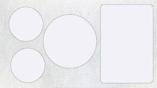 圆形方形空白模板展示