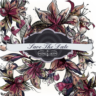 花卉促销图案数码印花四方连续