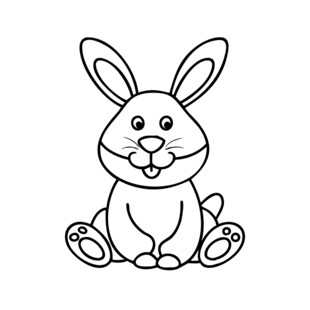 可爱兔子简笔画