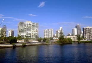 黄金海岸海滨城市景观