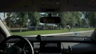 车内视角看户外风景