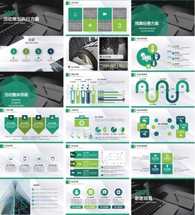 活动策划报告模版工作汇报ppt
