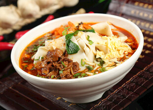 陕西面 汤臊子扯面