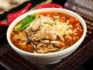 陕西面  汤香菇面