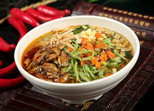 陕西面 香菇蔬菜面