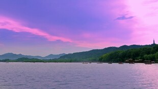 西湖旅游风景区拍航拍素材