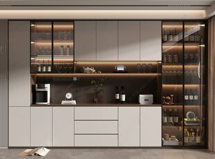 酒柜 餐边柜 玻璃柜 装饰柜 