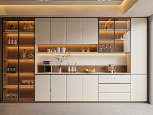 酒柜 餐边柜 玻璃柜 装饰柜 