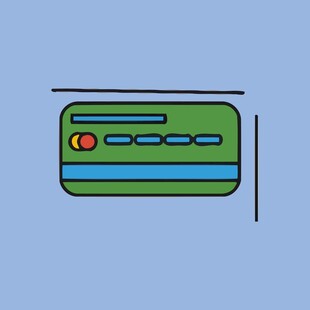 简约风格信用卡图标