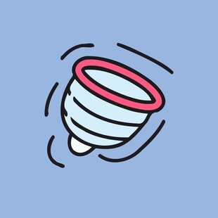 卡通风格的旋转漏斗