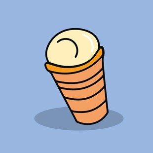 卡通冰淇淋甜筒