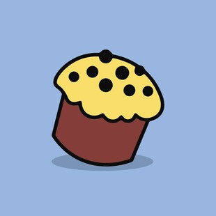 卡通松饼插画