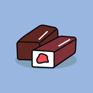 卡通风格夹心巧克力