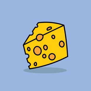 卡通奶酪块