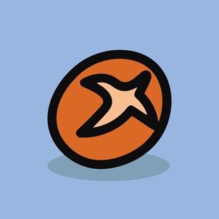 圆形飞机图标设计