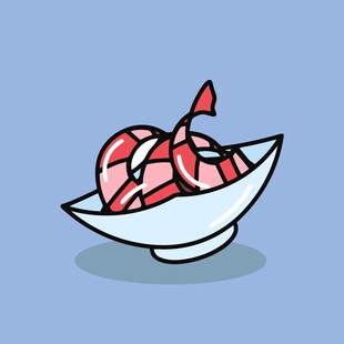 碗中美味生鱼片