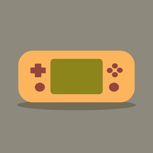 复古掌上游戏机图标