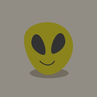 可爱外星人脸形象