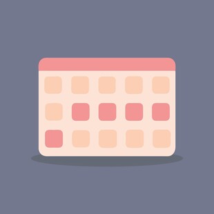 简约风格日历图标