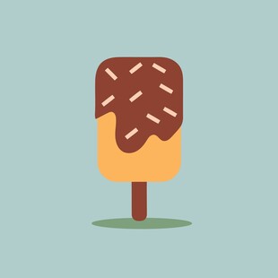 巧克力淋面冰淇淋