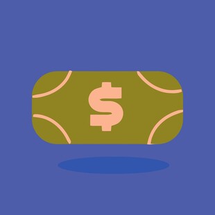 绿色美元符号图标