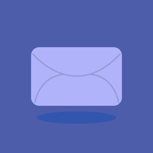 紫色信封图标