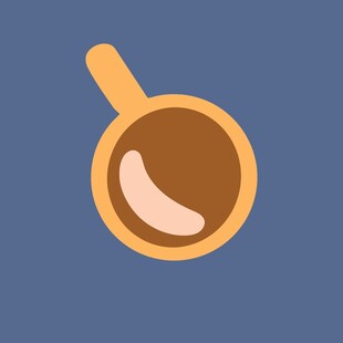 卡通风格的咖啡杯图标