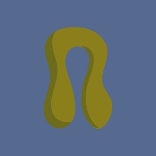 黄色抽象形状图标