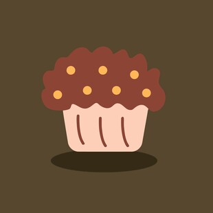 可爱巧克力纸杯蛋糕