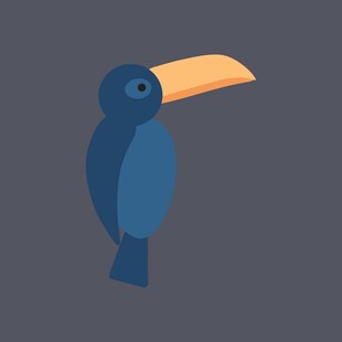 简约蓝色手提包设计图