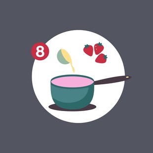 8种食材入锅烹饪示意图