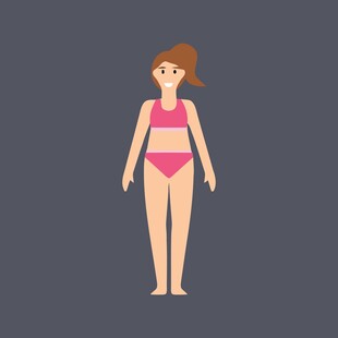 简约蓝色手提包设计图