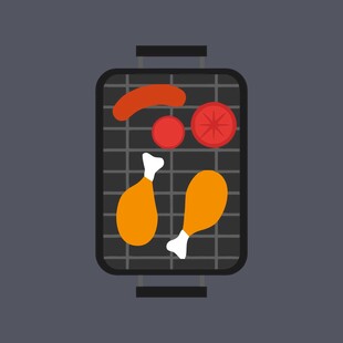 简约蓝色手提包设计图