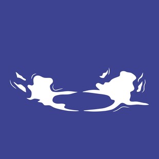 简约蓝色手提包设计图