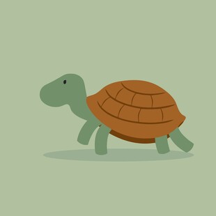 可爱卡通小乌龟