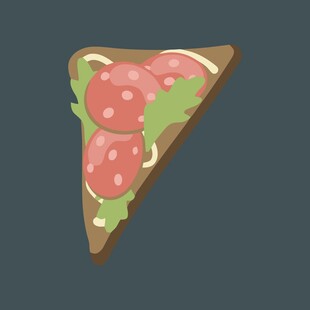 美味三角披萨片