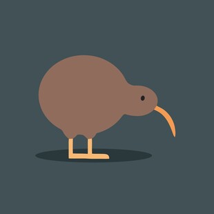 卡通奇异鸟形象