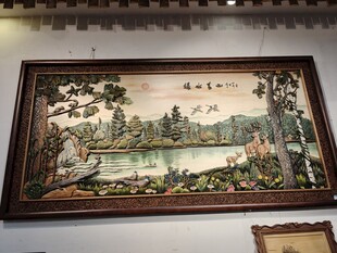 中式古典山水挂画