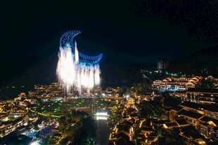 乌江寨无人机表演