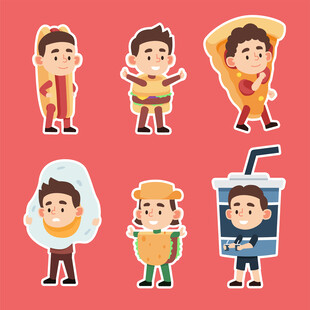 卡通人物趣味动作集合