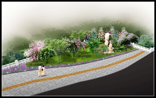 城市道路景观效果图