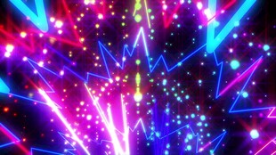 炫彩霓虹灯光特效画面