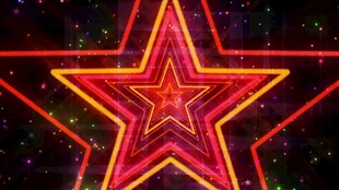 炫彩五角星灯光效果