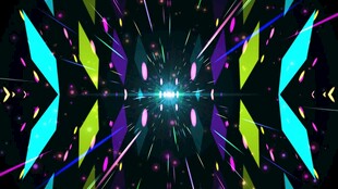 炫彩几何灯光舞台背景