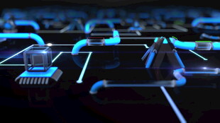 科技感电路板微观景象