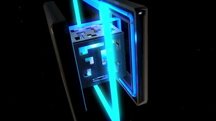 炫酷蓝光手机内部构造图